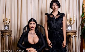 Addams Stepfamily Values (A Porn Parody) Featuring Harley Haze, Romi Rain