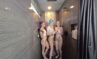 Clean Shower Fun With Ashley Love, Emily Bloom And Natalia